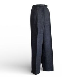 Classic High-Waist Wide-Leg Women's Pants - Charcoal